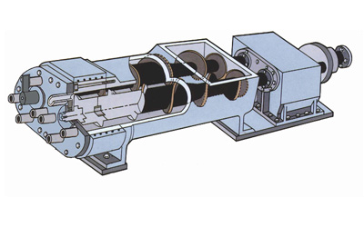 雙軸生物質(zhì)燃料擠壓機(jī)